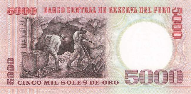 5000 Soles de Oro 1985
